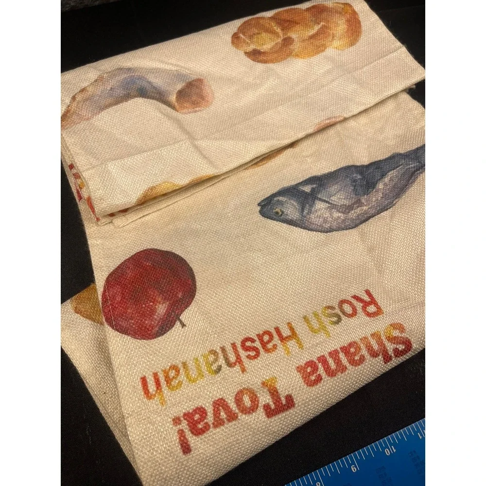 Rosh Hashanah Shana Tova Table Runner 9 Foot Jewish New Year Judaica Decor